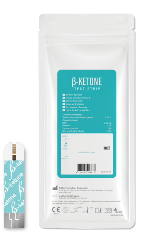 KT34-1.png Ketone teststrips 10 stk, XPER (passer TD-4289 og TD-4216)