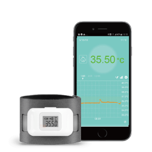 Digitalt kroppsmontert termometer med Bluetooth fra TaiDoc