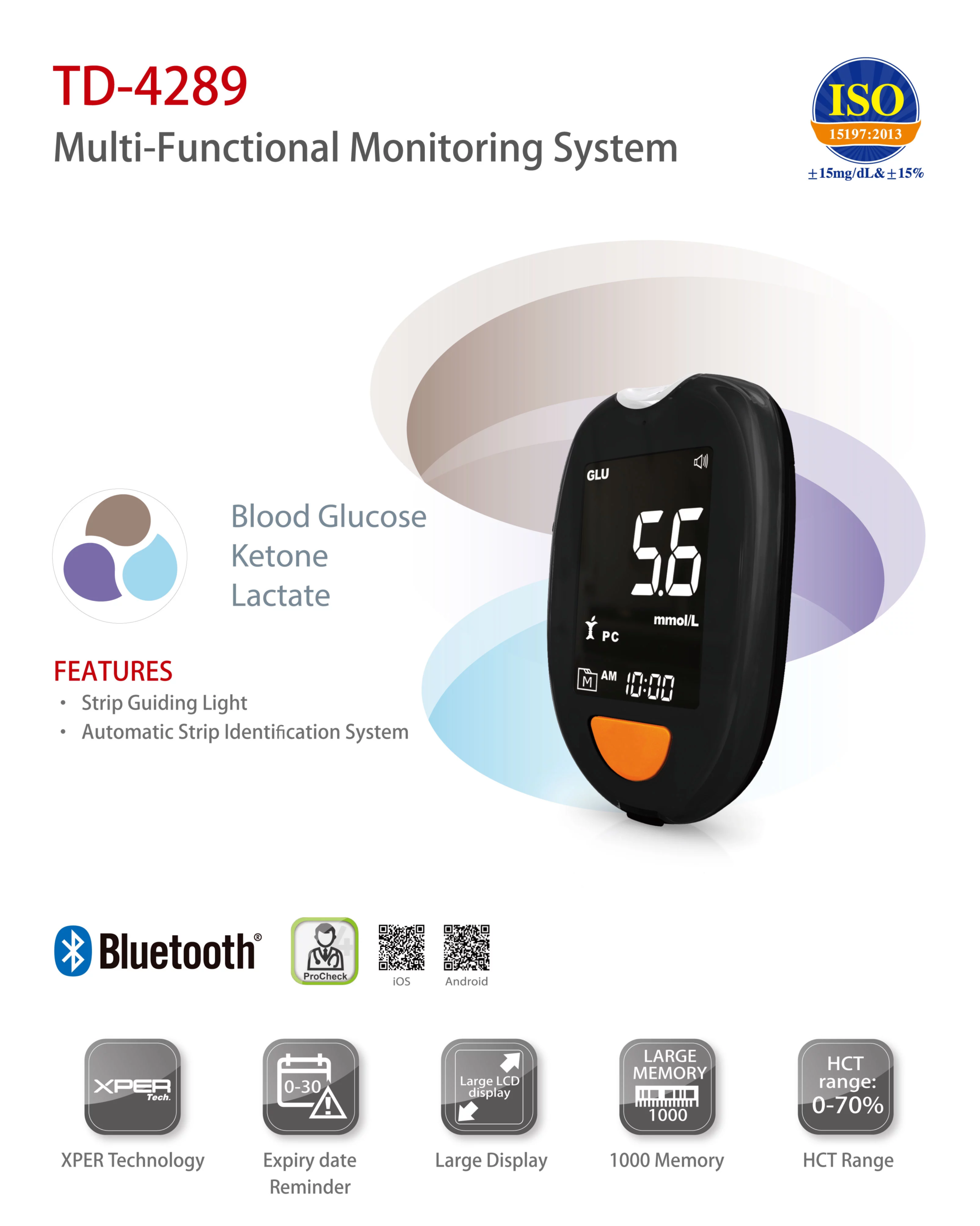 TaiDoc Laktatmåler Multiparameter XPER (TD-4289)