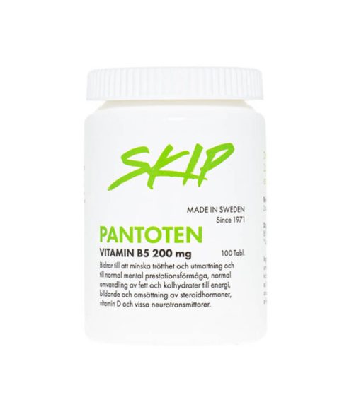 pantoten-e1617963001907-1.jpg SKIP B Vitamin, Pantoten B5, 100 Tabl.