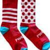 pw10.png Power Socks, løpe- og sykkelsokker, Rød/hvit/blå