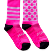 Power Socks, løpe- og sykkelsokker, Rosa/hvit/sort