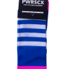 Power Socks, løpe- og sykkelsokker, Blå/hvit/rosa
