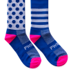 Power Socks, løpe- og sykkelsokker, Blå/hvit/rosa